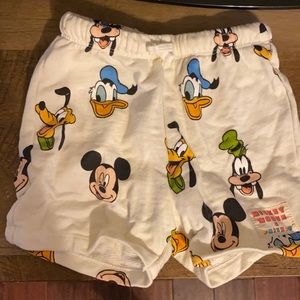 ZARA Disney boys shorts 18-24 months Mickey Pluto goofy toddler nwot